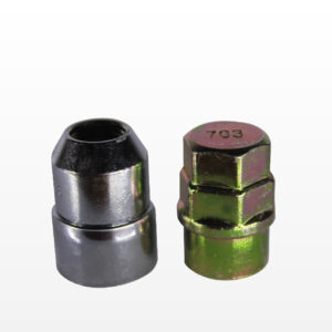 Free spin acorn locknut set