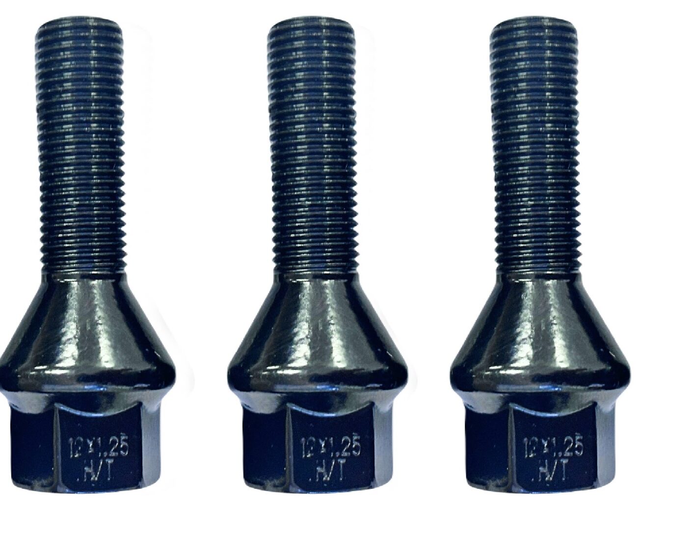 Wheel bolt M12x1.25x32-Black-Plated-Hex-17mm