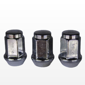 WHEEL NUT BULGE ACORN 3/8-24 UNF 17AF CHROME 10301